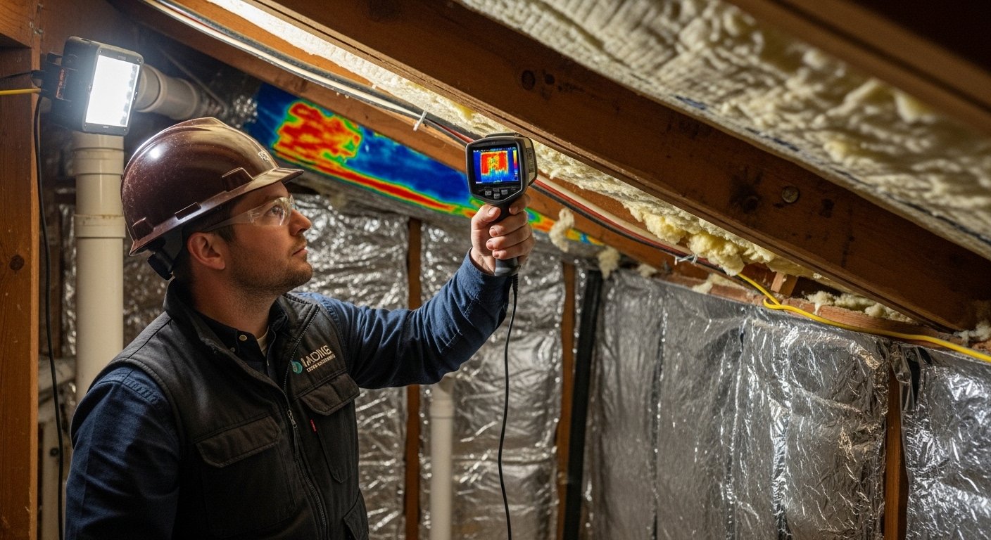 Energy efficiency improvement through air sealing and insulation